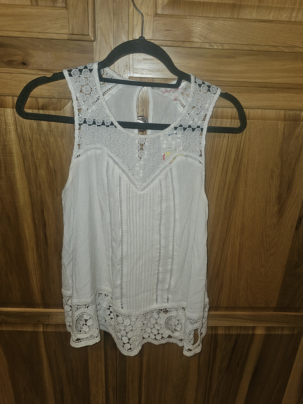 Marilyn Monroe White Lace Crochet Sleeveless Camisole